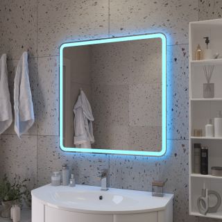 Зеркало Cezares 800x800x30мм со встроенной разноцветной подсветкой RGB и сенсорным выключателем CEZARES CZR-SPC-MC-800-800-RGB-TCH